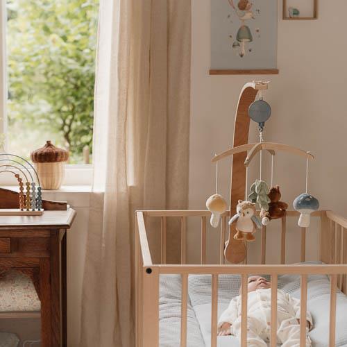 Little Dutch zenélő körforgó natúr fa vázzal - Forest Friends - Image 4