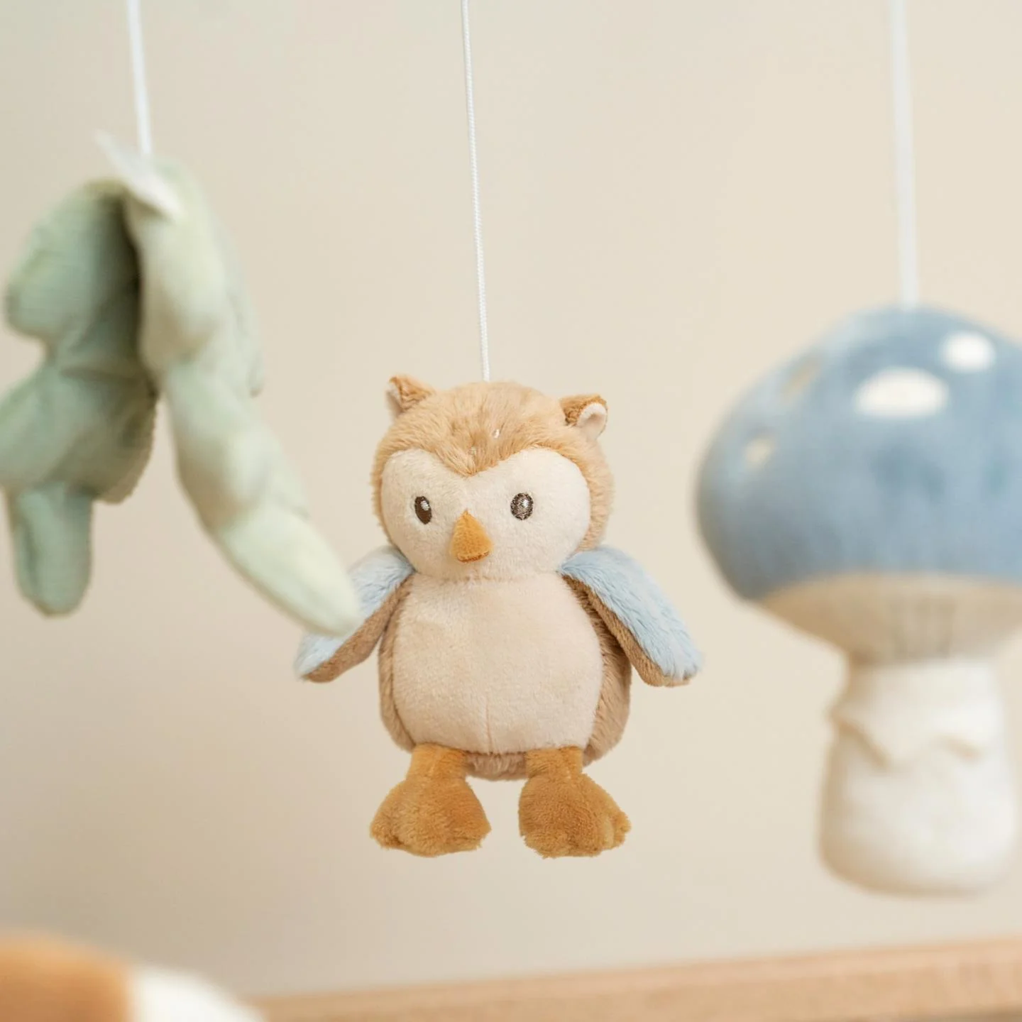 Little Dutch zenélő körforgó natúr fa vázzal - Forest Friends - Image 5