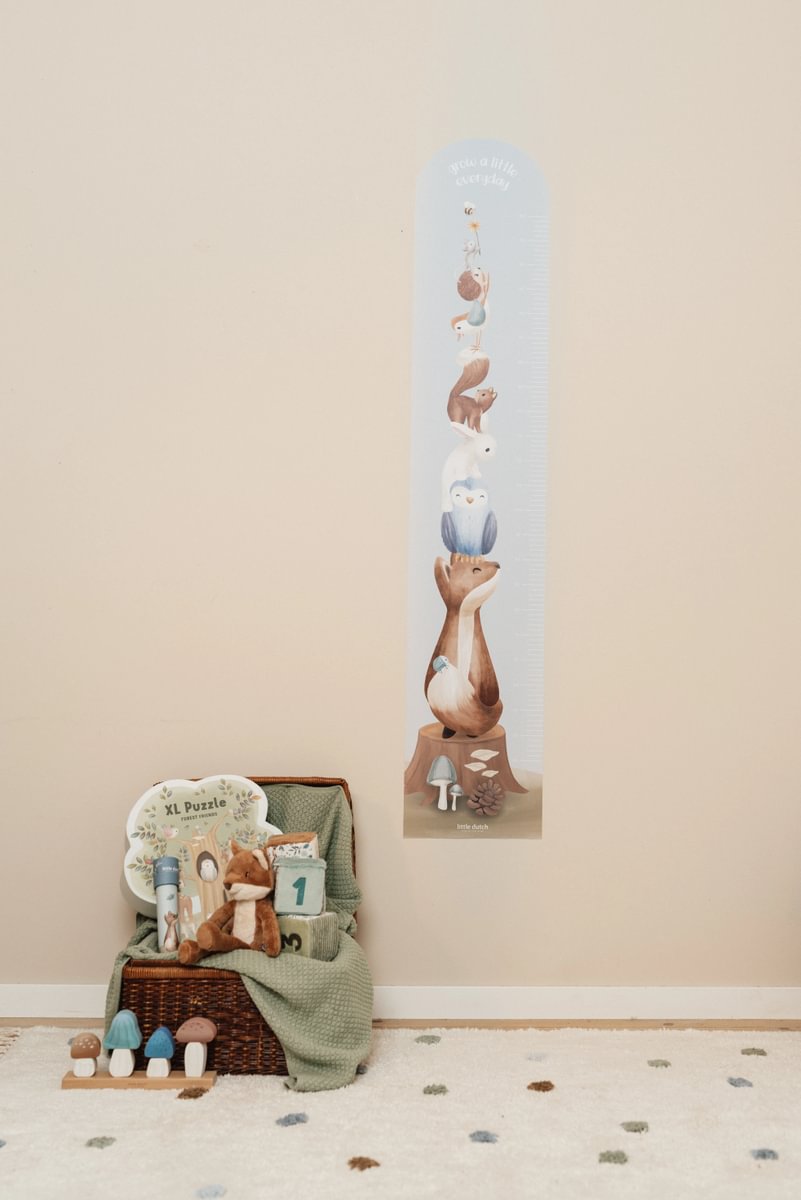 Little Dutch magasságmérő falmatrica - Forest Friends - Image 8