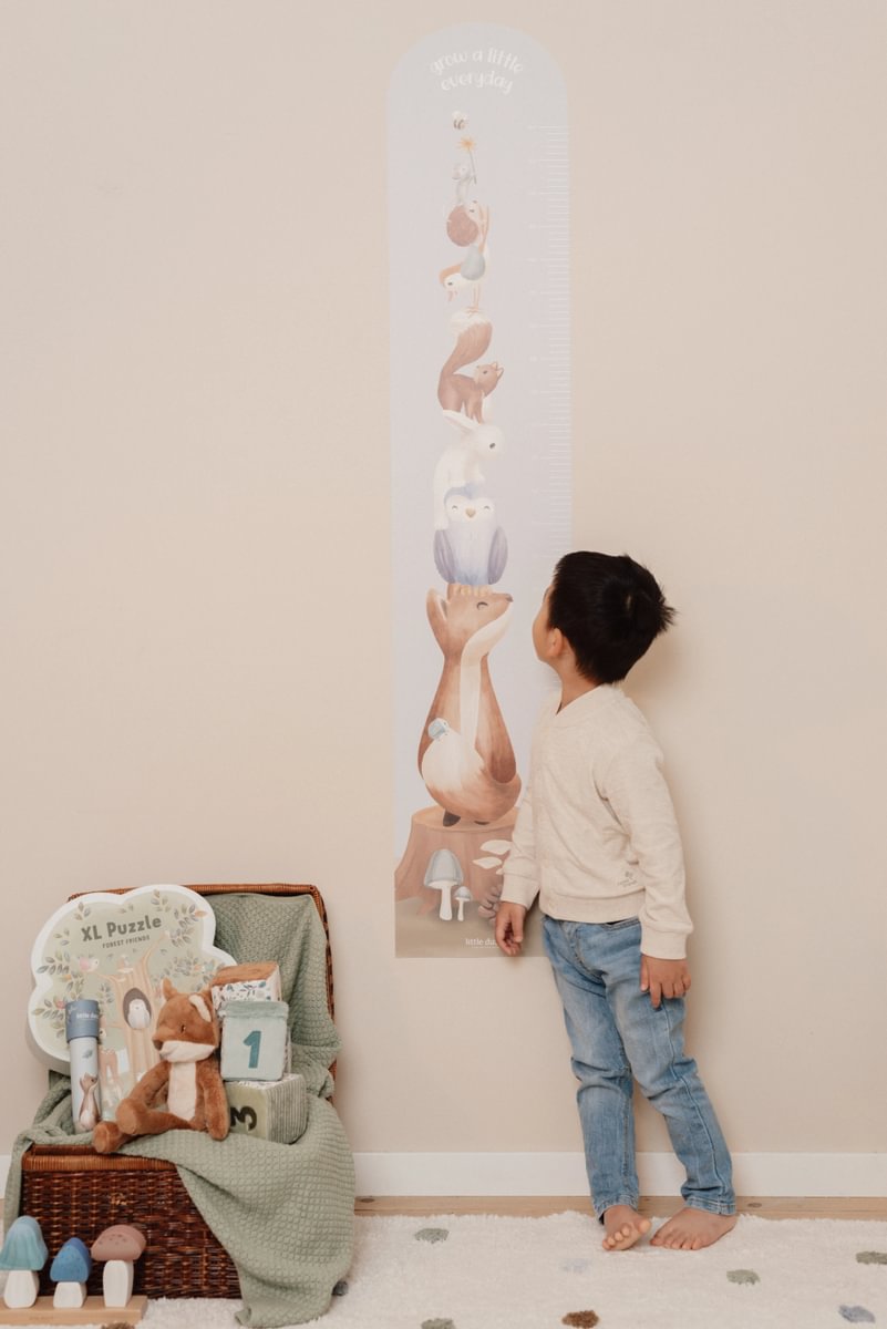 Little Dutch magasságmérő falmatrica - Forest Friends - Image 3