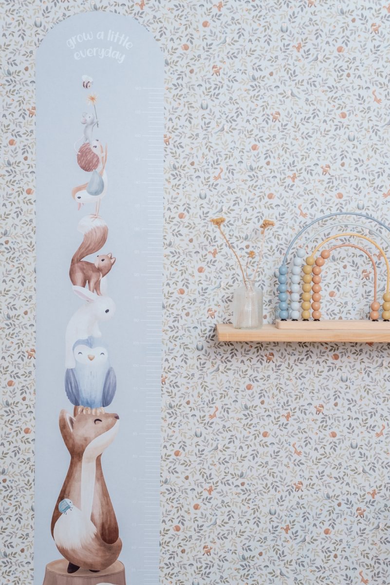 Little Dutch magasságmérő falmatrica - Forest Friends - Image 5