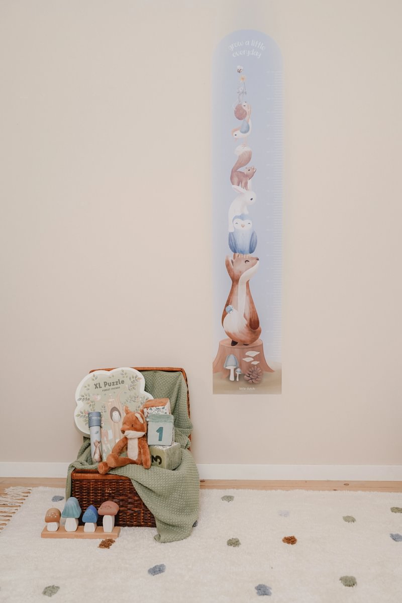 Little Dutch magasságmérő falmatrica - Forest Friends - Image 6