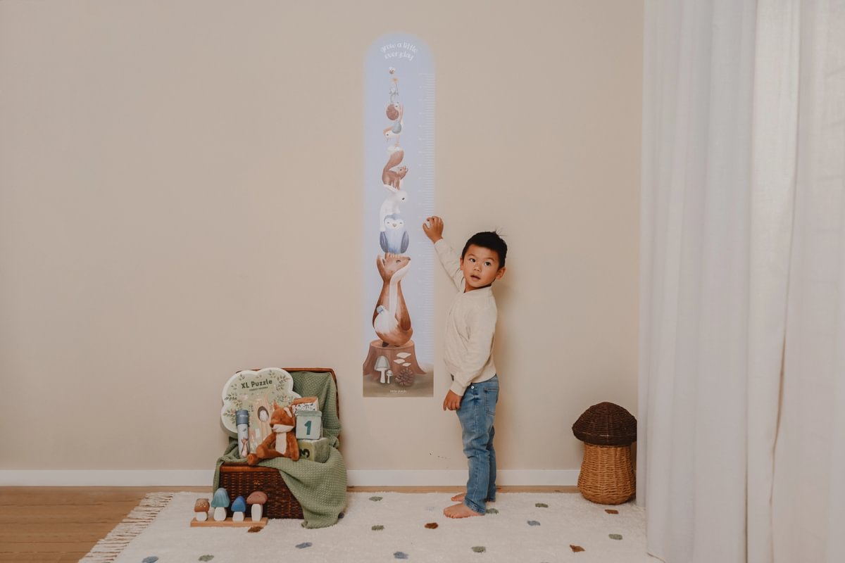 Little Dutch magasságmérő falmatrica - Forest Friends - Image 2