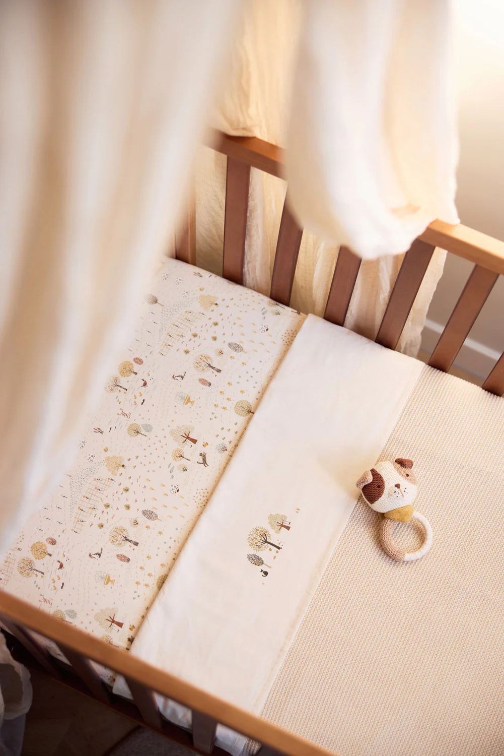 Jollein kötött babatakaró (75x100 cm) - Basic Knit Oatmeal - Image 2