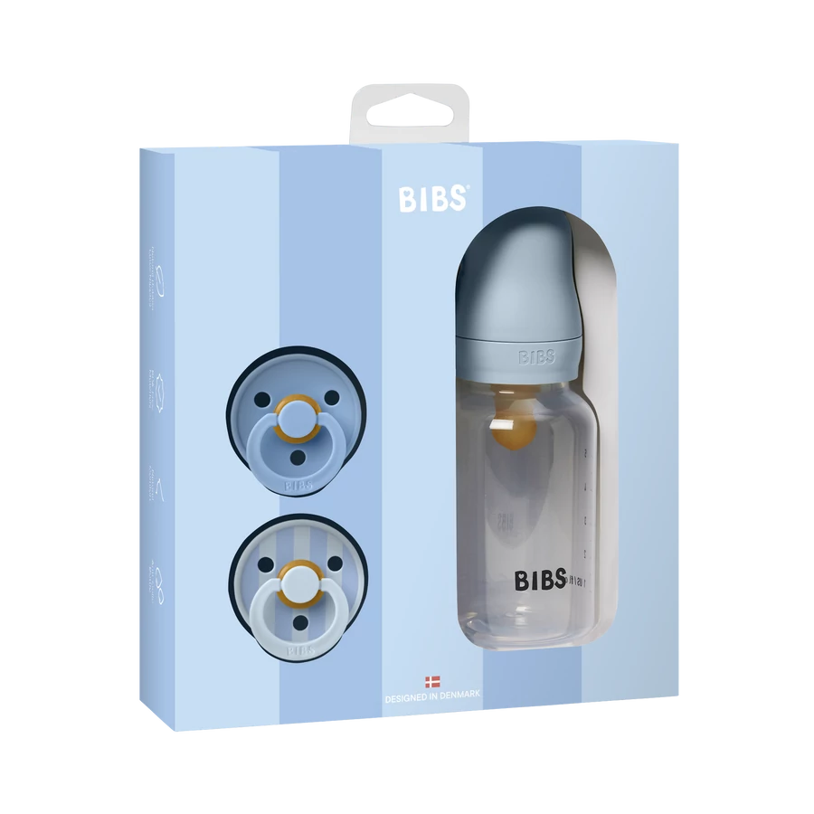 BIBS ajándékcsomag - pasztellkék