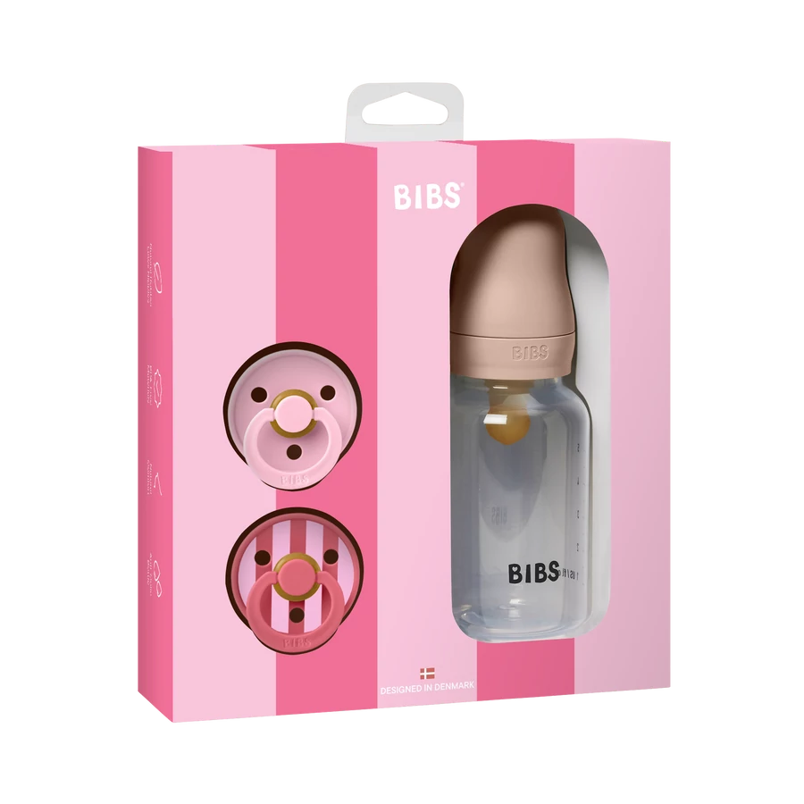 BIBS ajándékcsomag - púderrózsaszín