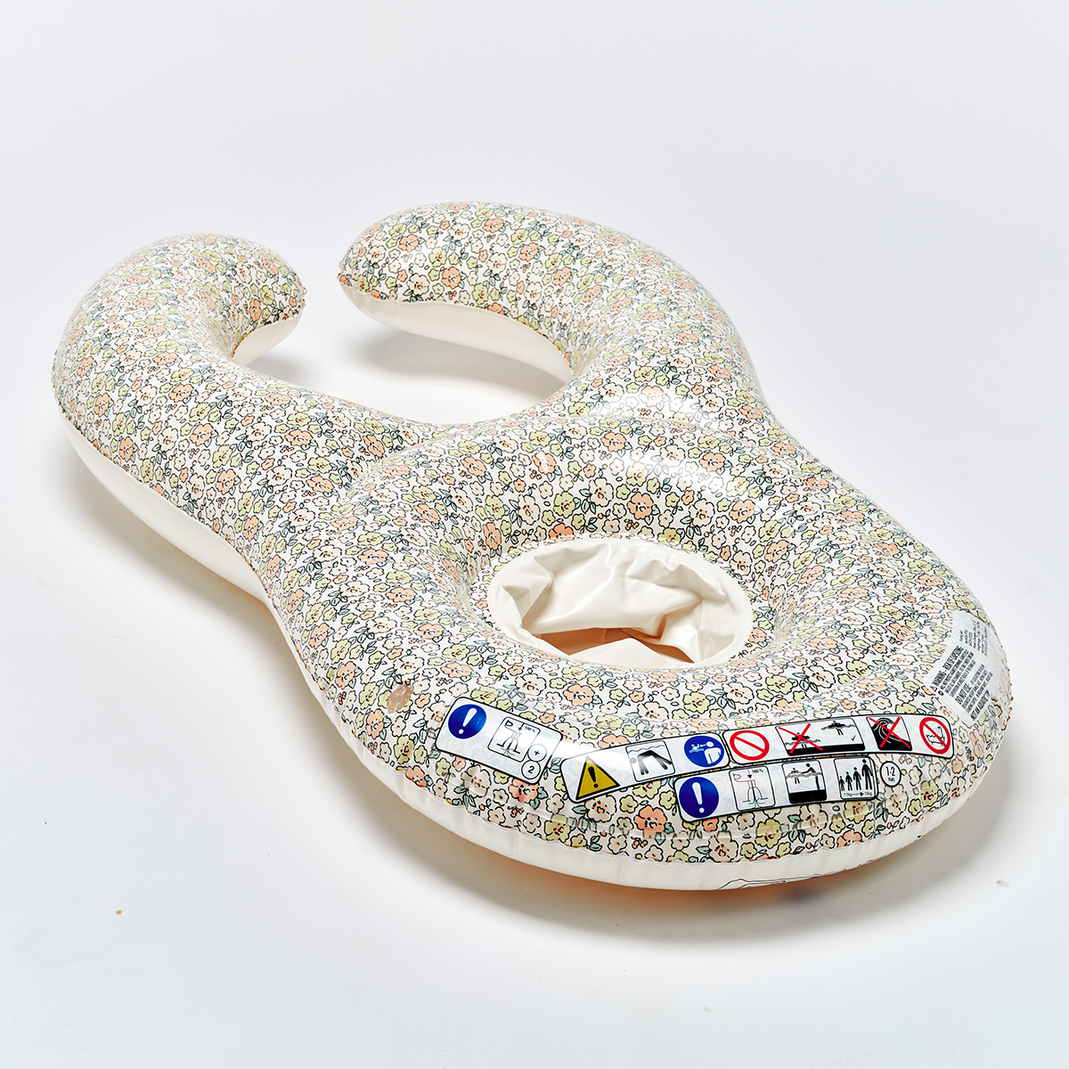 Sunnylife kétszemélyes együtt a babával úszógumi - Into the Garden Ditsy Floral - Image 4