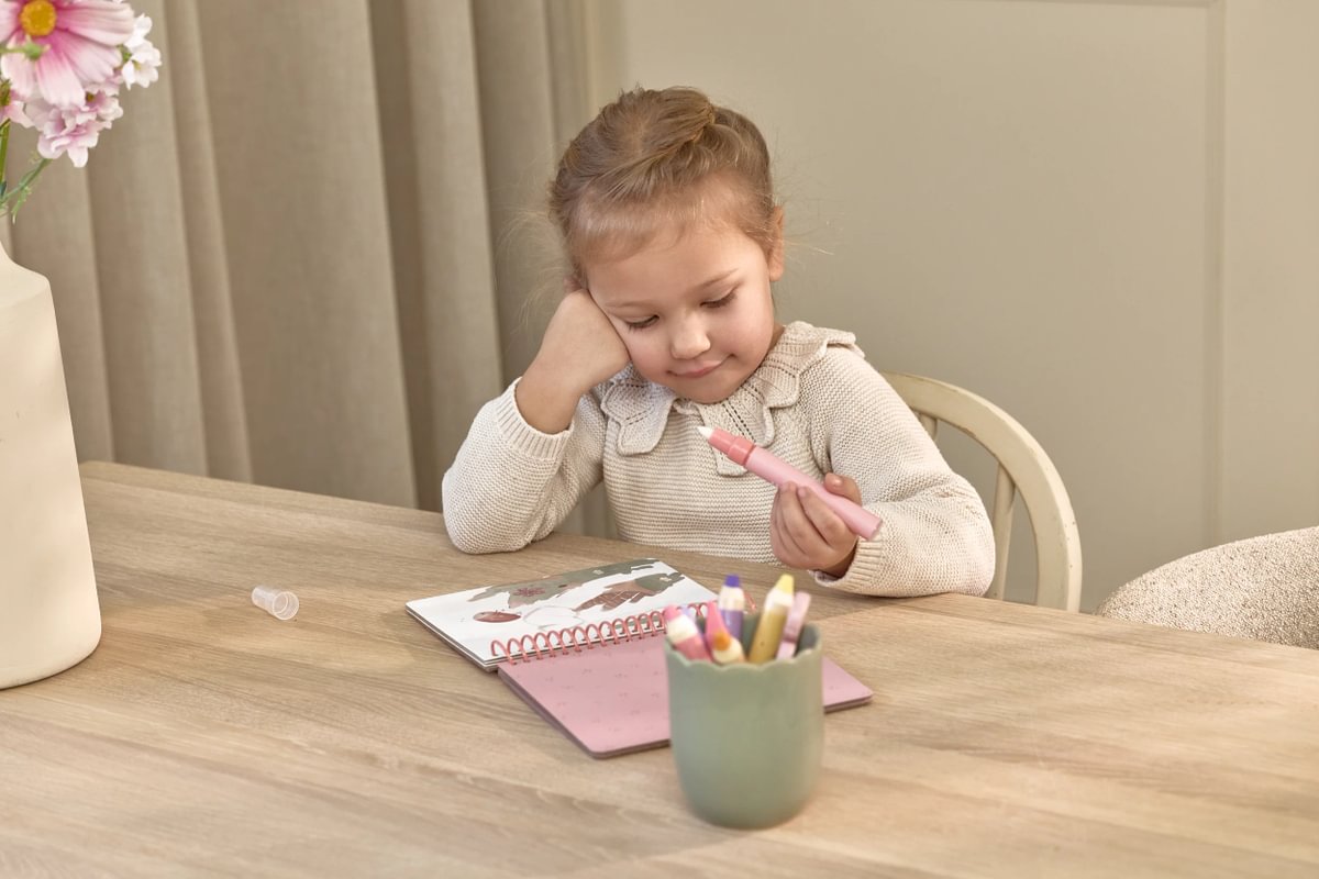 Little Dutch vízzel színező füzet - Rosa Fairy Garden - Image 2