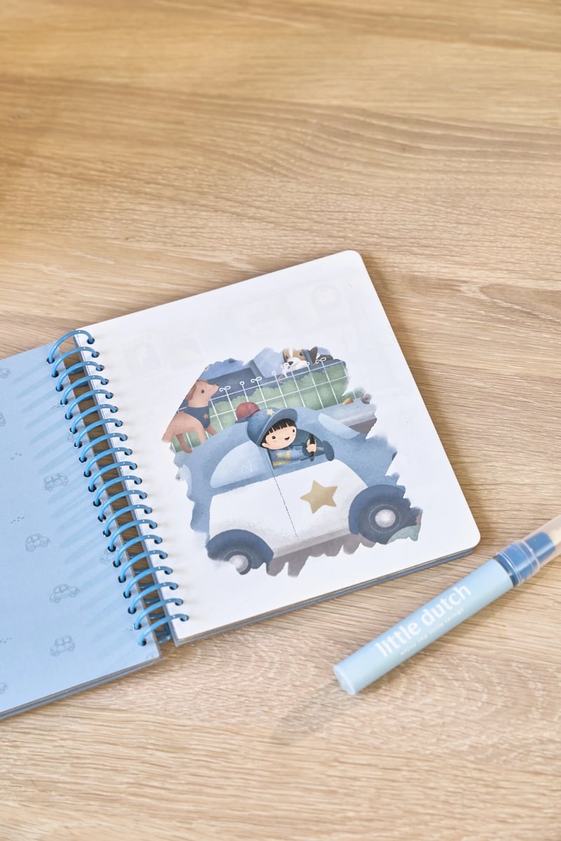 Little Dutch vízzel színező füzet - Jim járművei - Image 4
