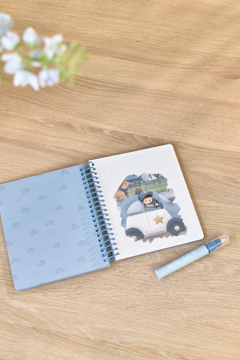 Little Dutch vízzel színező füzet - Jim járművei - Image 3