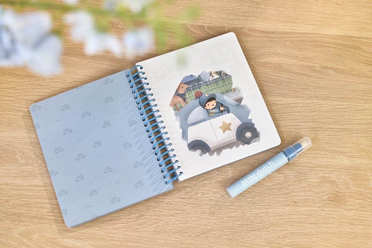 Little Dutch vízzel színező füzet - Jim járművei - Image 2