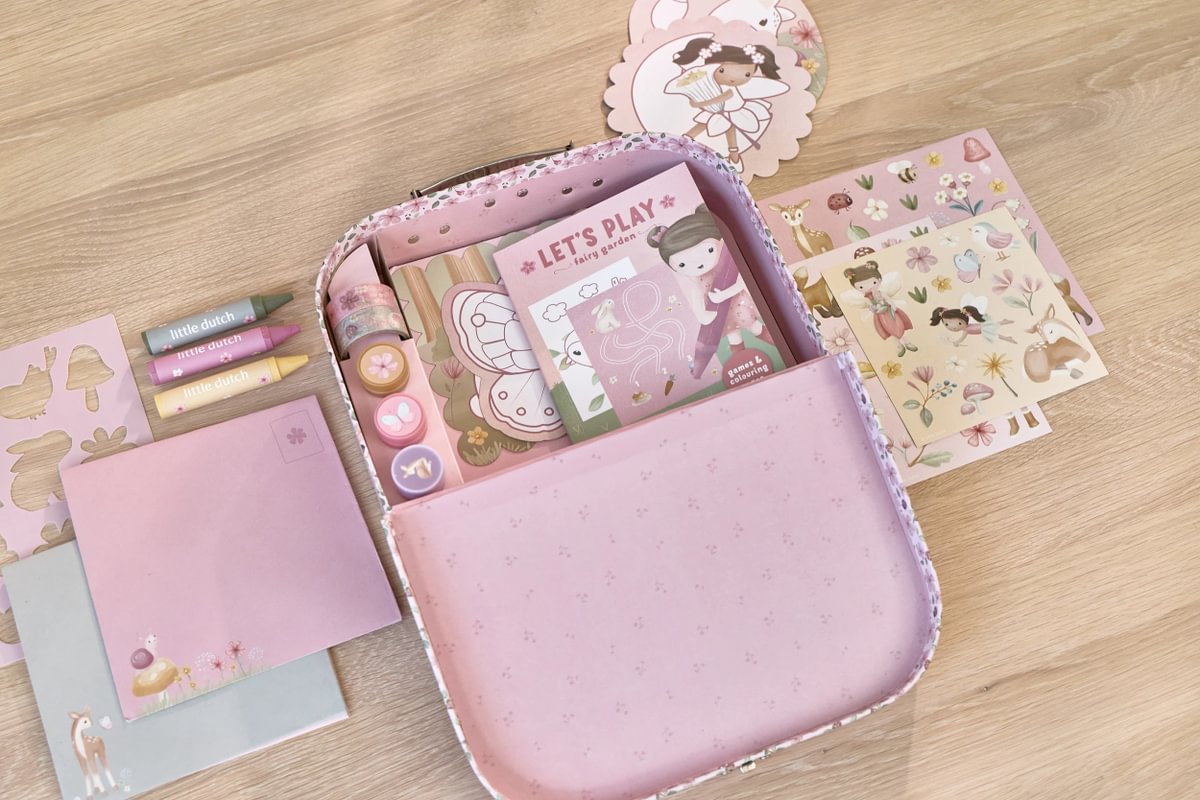 Little Dutch kreatív készlet bőröndben - Rosa Fairy Garden - Image 10
