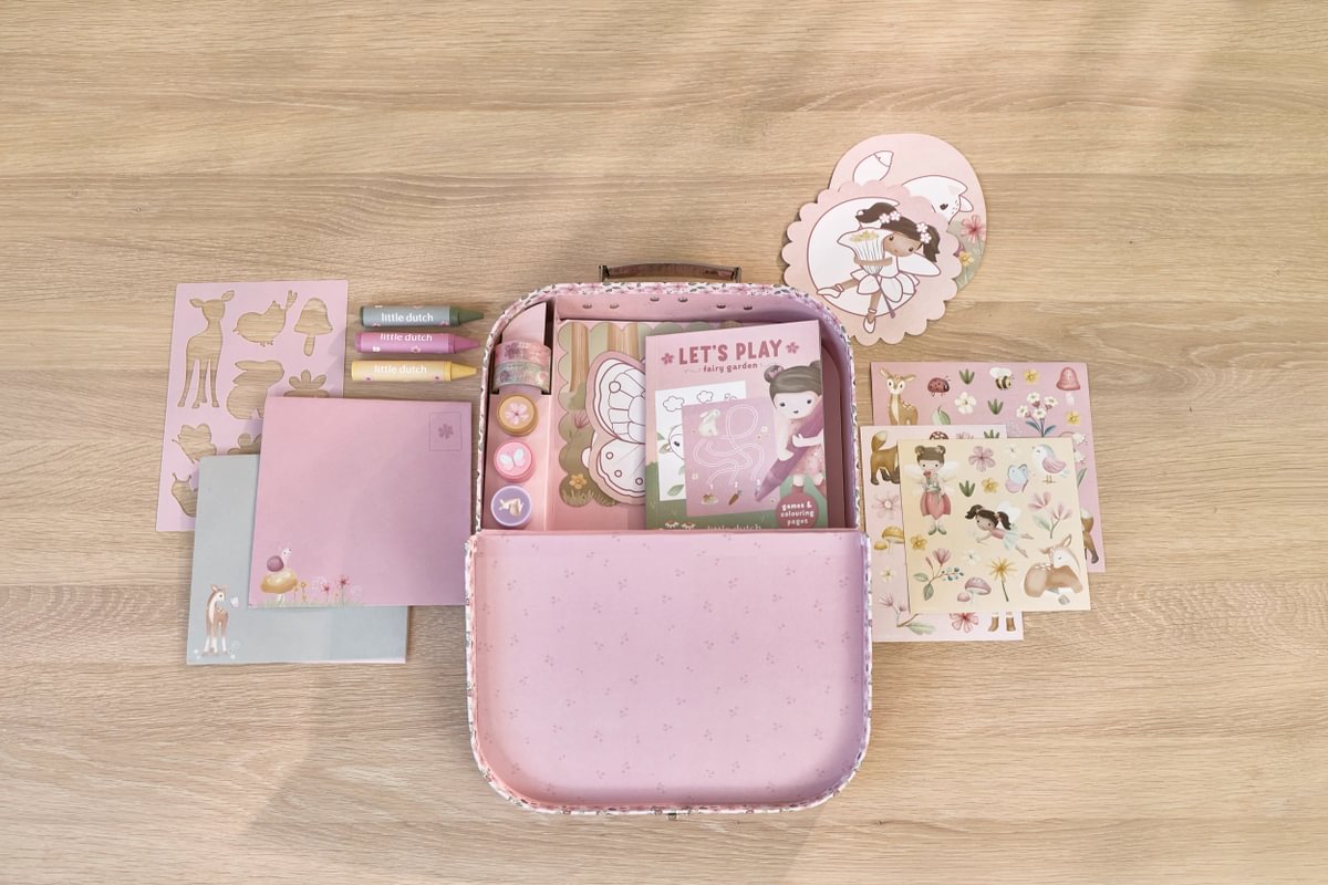 Little Dutch kreatív készlet bőröndben - Rosa Fairy Garden - Image 15