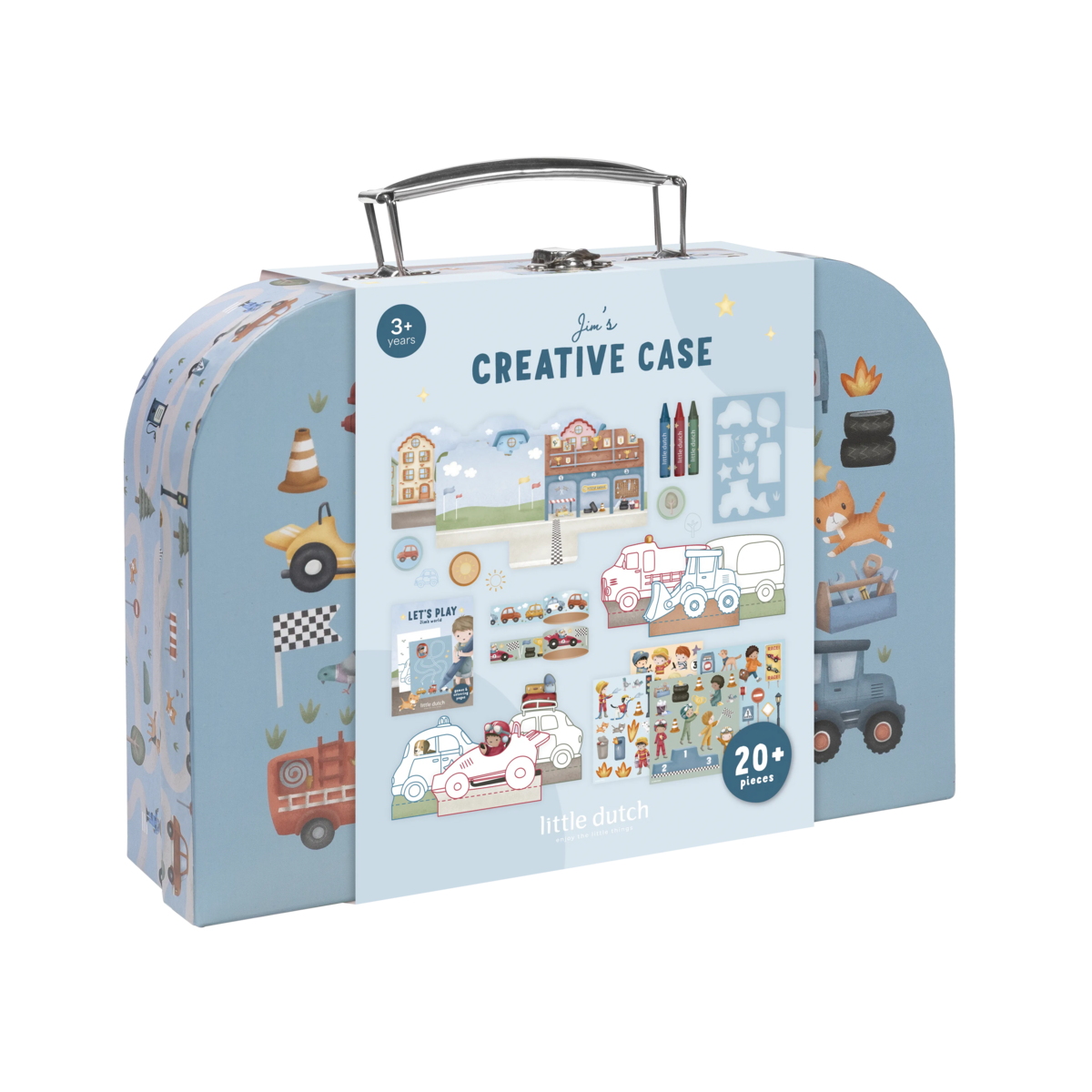 Little Dutch kreatív készlet bőröndben - Jim járművei
