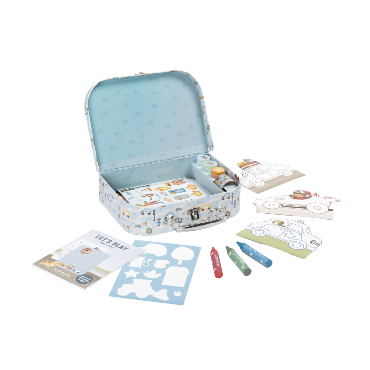 Little Dutch kreatív készlet bőröndben - Jim járművei - Image 2