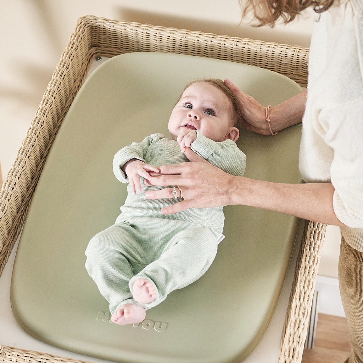 Nattou Softy & Dropy 2in1 pelenkázó szett - mint - Image 11