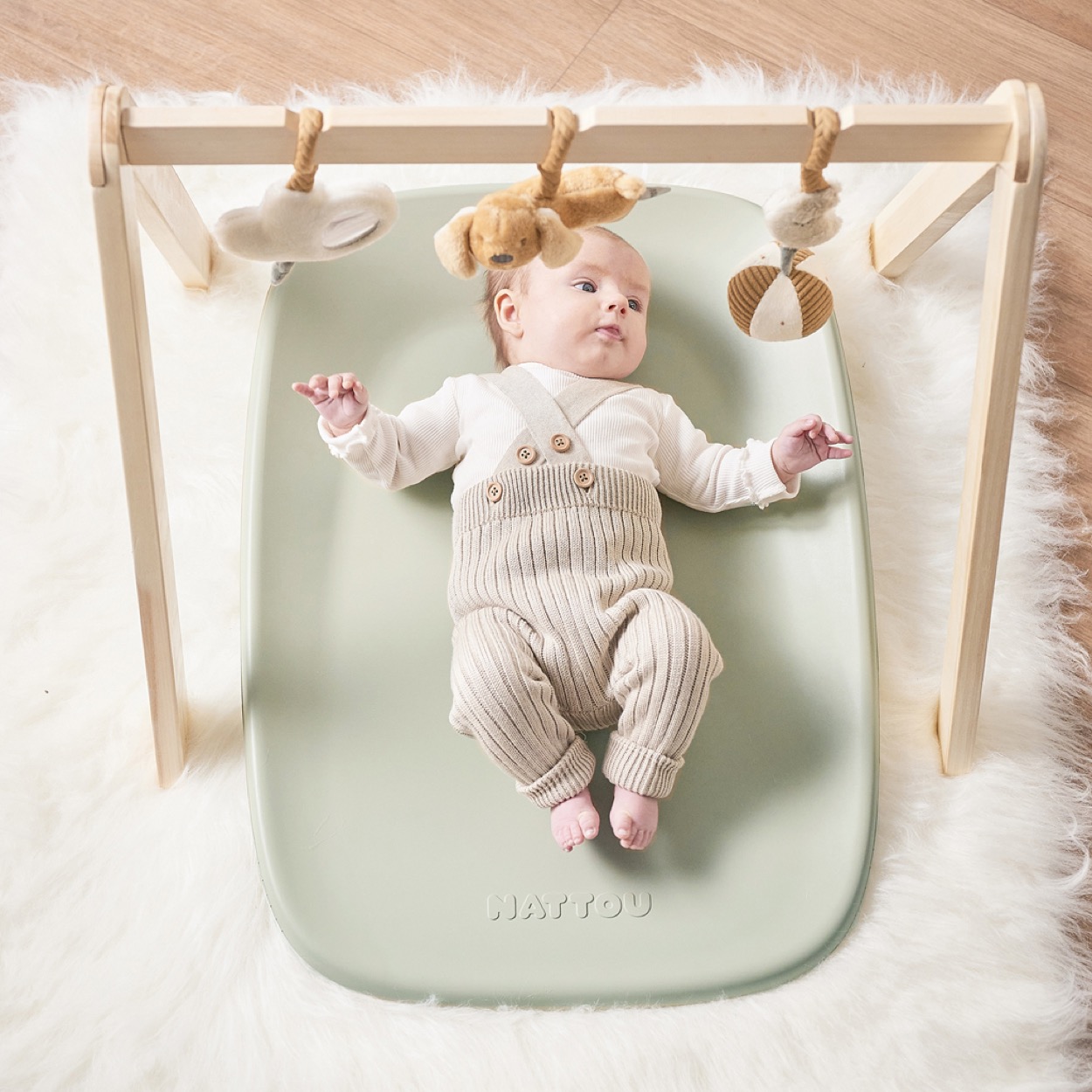 Nattou Softy & Dropy 2in1 pelenkázó szett - mint - Image 10