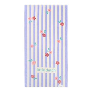 Little Dutch strandtörölköző Dreamy Purple Stripe - 60cmx120cm