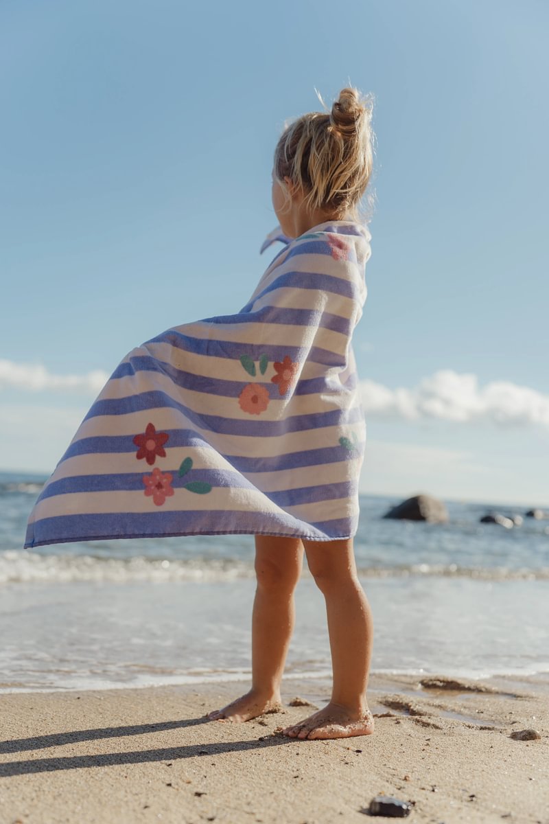 CL26039116 Little Dutch strandtörölköző Dreamy Purple Stripe - 60cm X 120cm (8)