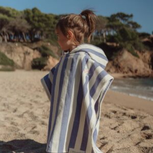 Little Dutch fürdőponcsó Dreamy Purple Stripe - One size – baba termék újszülöttnek