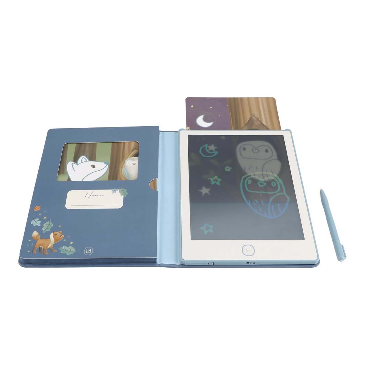 LD4783 Little Dutch LCD rajztábla kártyákkal - kék (22)