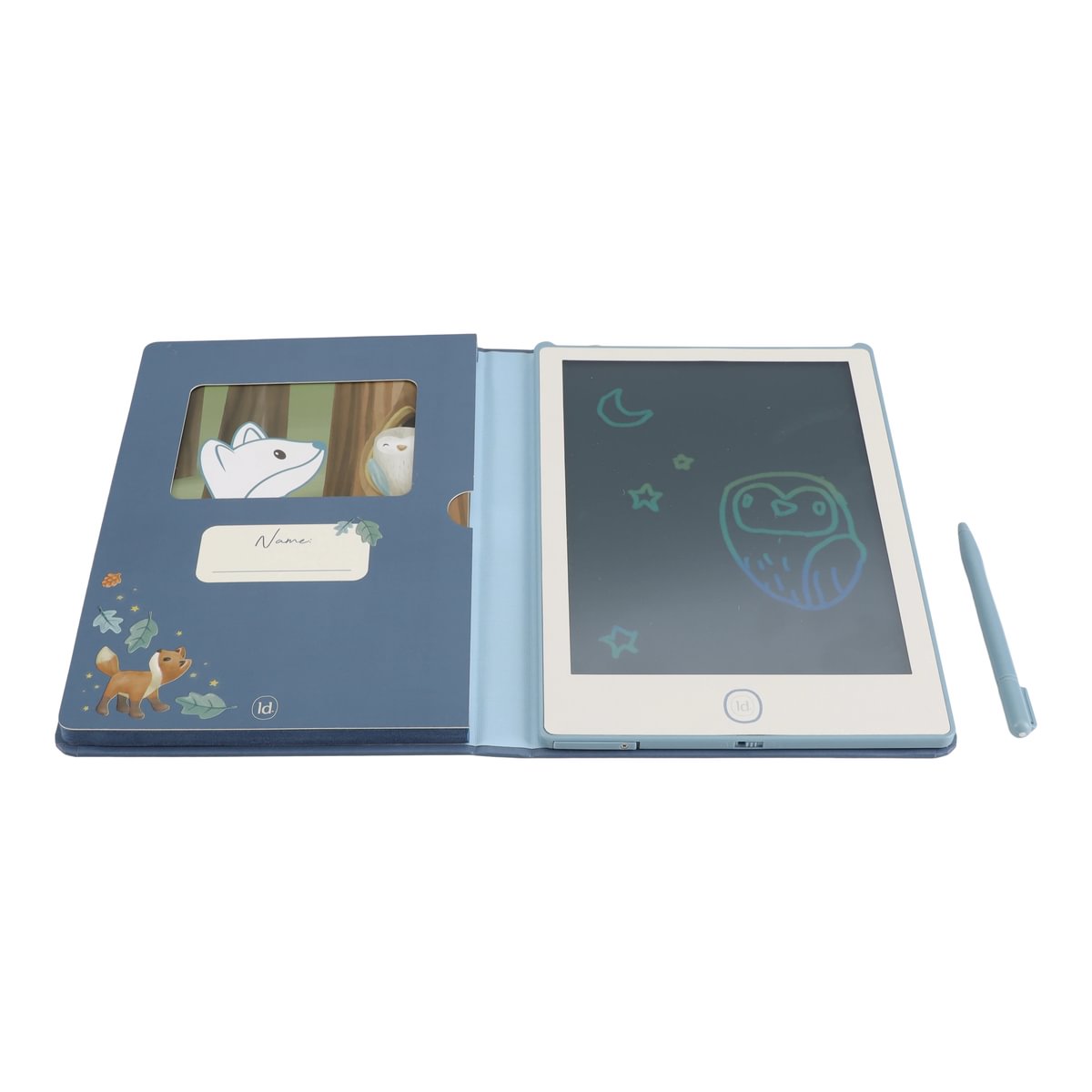 LD4783 Little Dutch LCD rajztábla kártyákkal - kék (23)