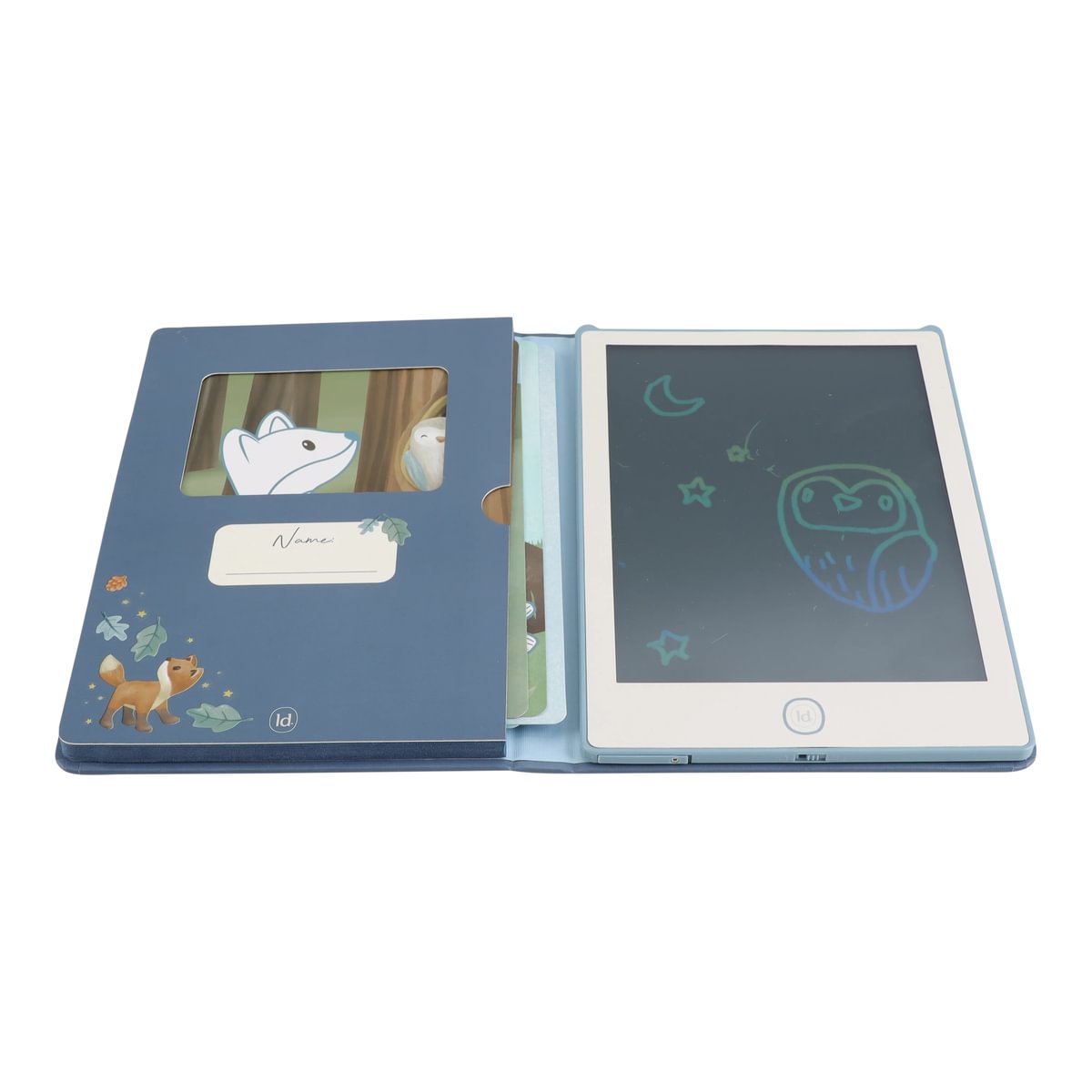 LD4783 Little Dutch LCD rajztábla kártyákkal - kék (24)