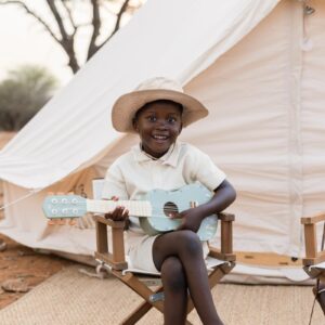 Little Dutch játék gitár zöld - Safari Friends – fa játék gyerekeknek