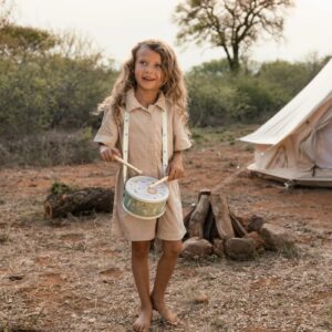 Little Dutch játék dob - Safari Friends – fa játék gyerekeknek
