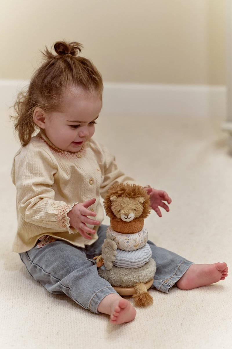 LD8322 Little Dutch plüss montessori torony - Safari Friends (16)