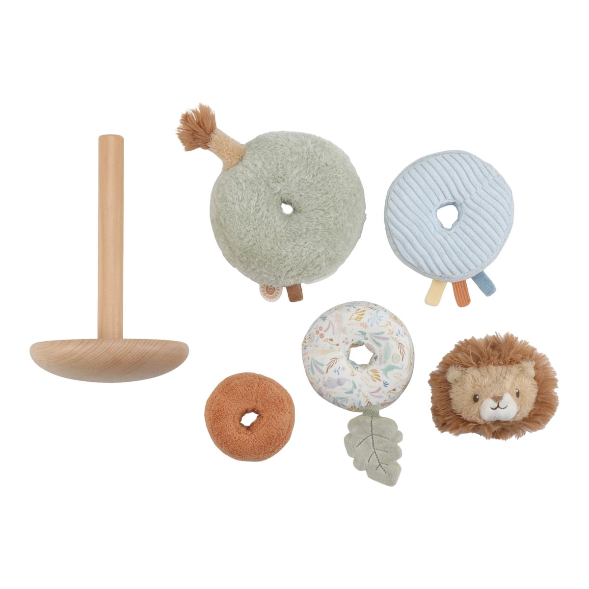 LD8322 Little Dutch plüss montessori torony - Safari Friends (24)