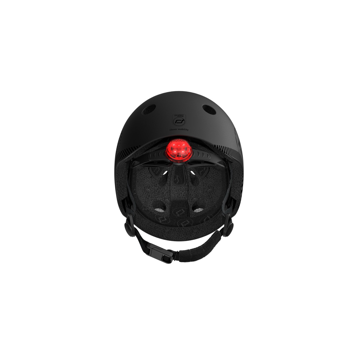 SR00893_ML-BLACK-LED LIGHT Scoot and Ride gyerek sisak (M-L) – gyerek játék