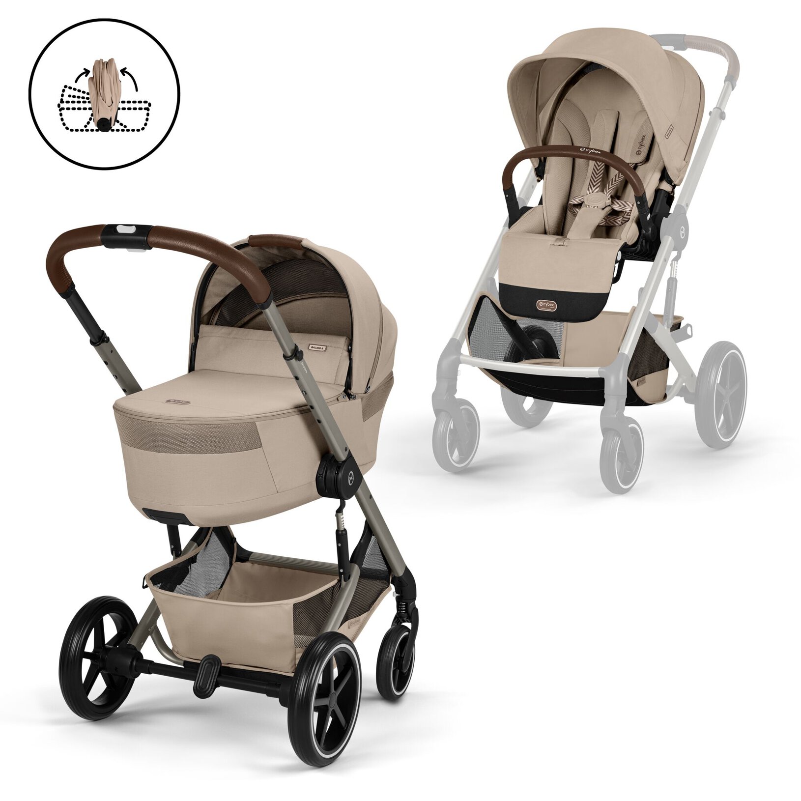 CYBEX Balios S Lux + Fold Cot összezárható mózes