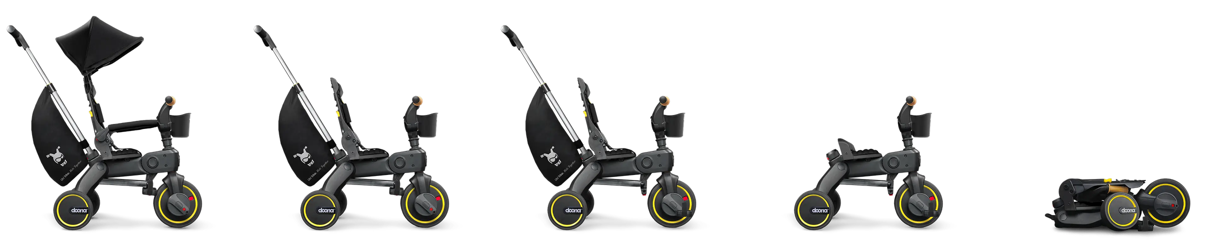 Liki Trike S3 - Slate Green Doona™ 5 in 1 compact tricycle