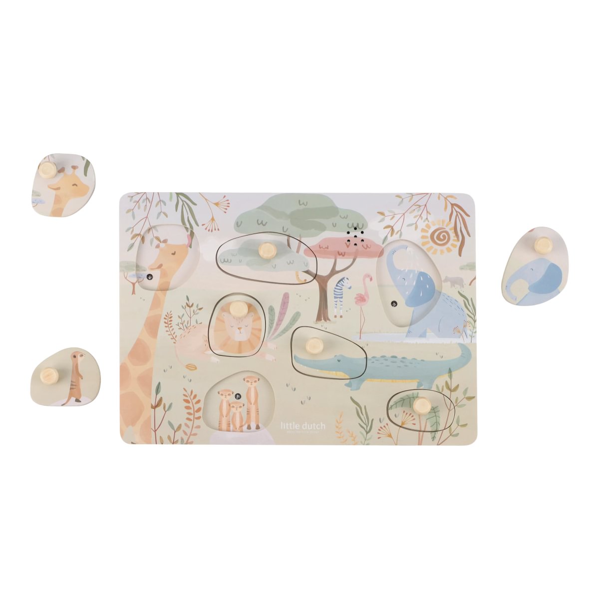 LD7440 Little Dutch hangos puzzle - Safari Friends (13)