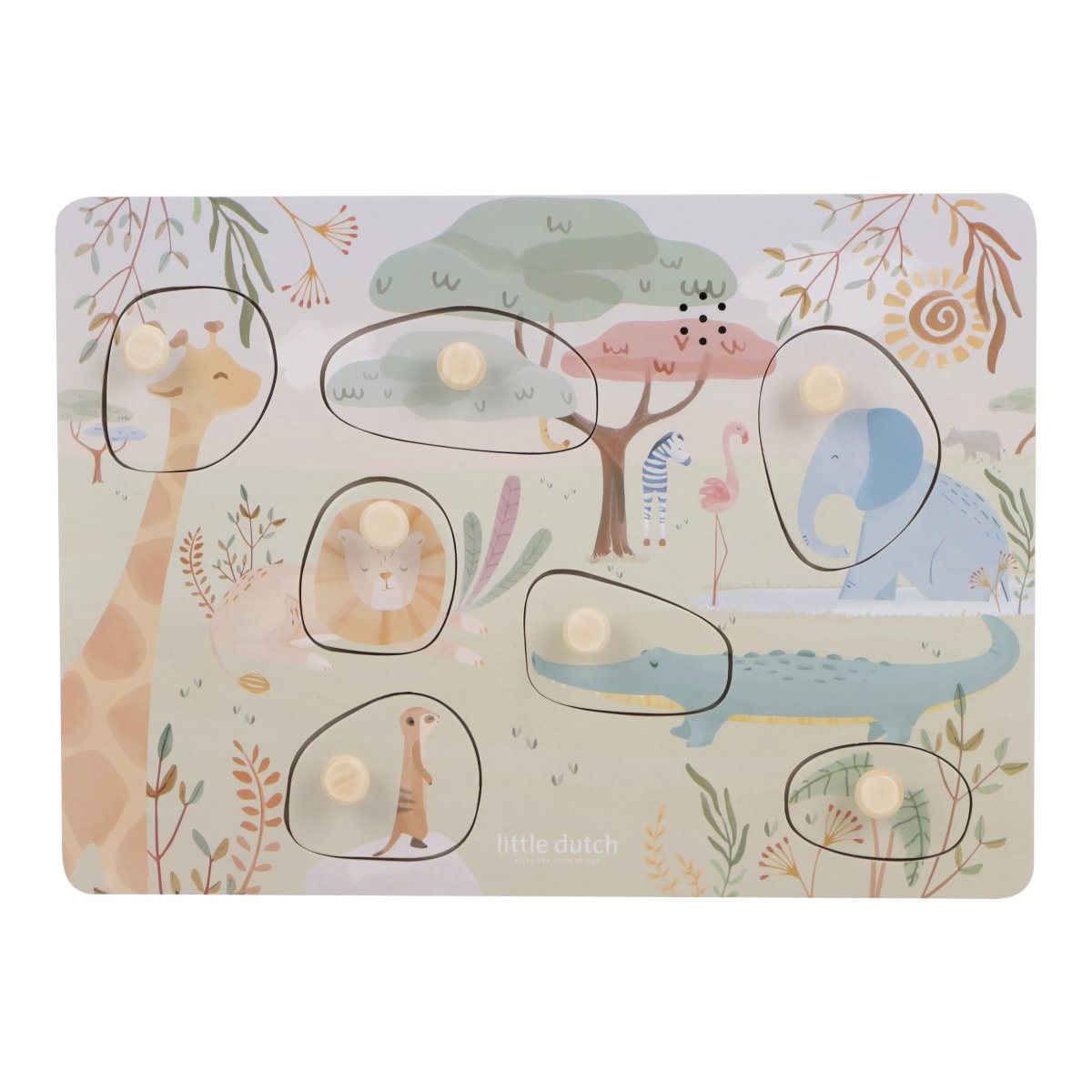 Little Dutch hangos puzzle - Safari Friends