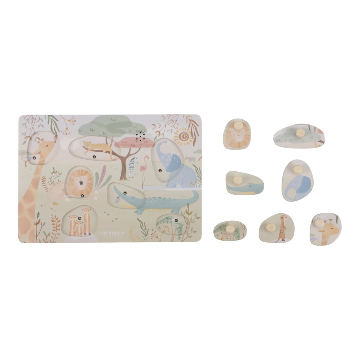 LD7440 Little Dutch hangos puzzle - Safari Friends (15)