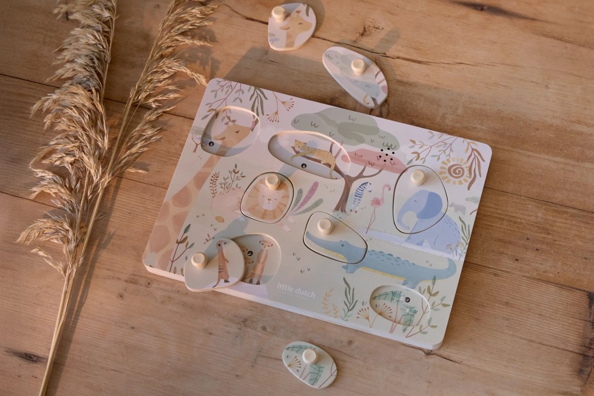 LD7440 Little Dutch hangos puzzle - Safari Friends (3)
