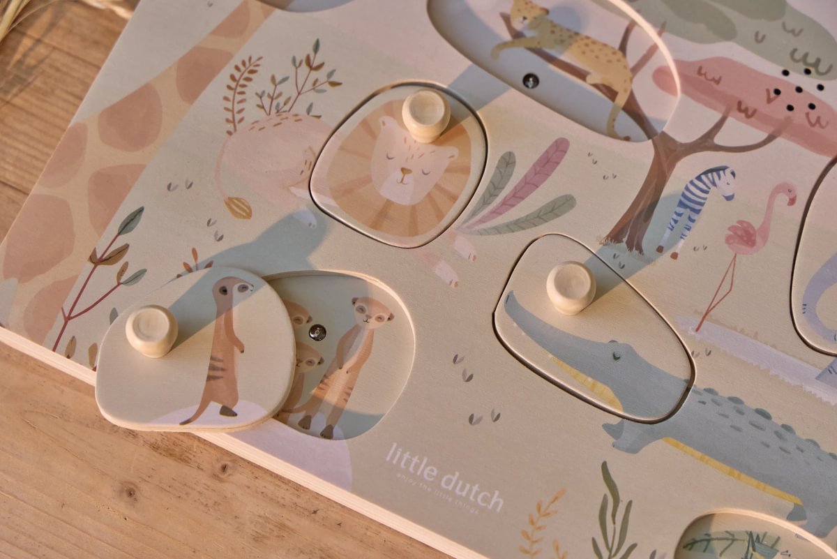 LD7440 Little Dutch hangos puzzle - Safari Friends (4)