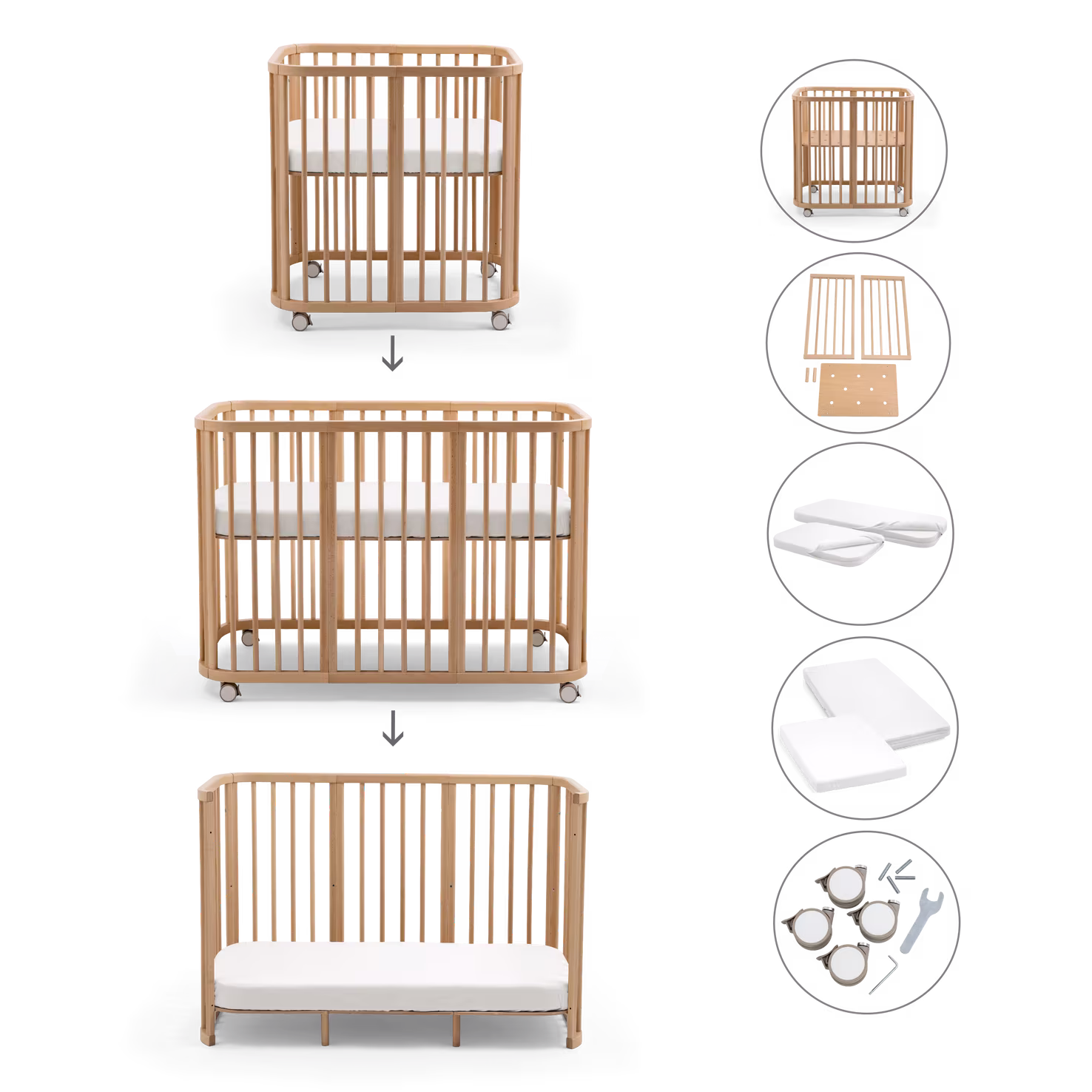 Stokke® Nighti™ baba és junior ágy szett