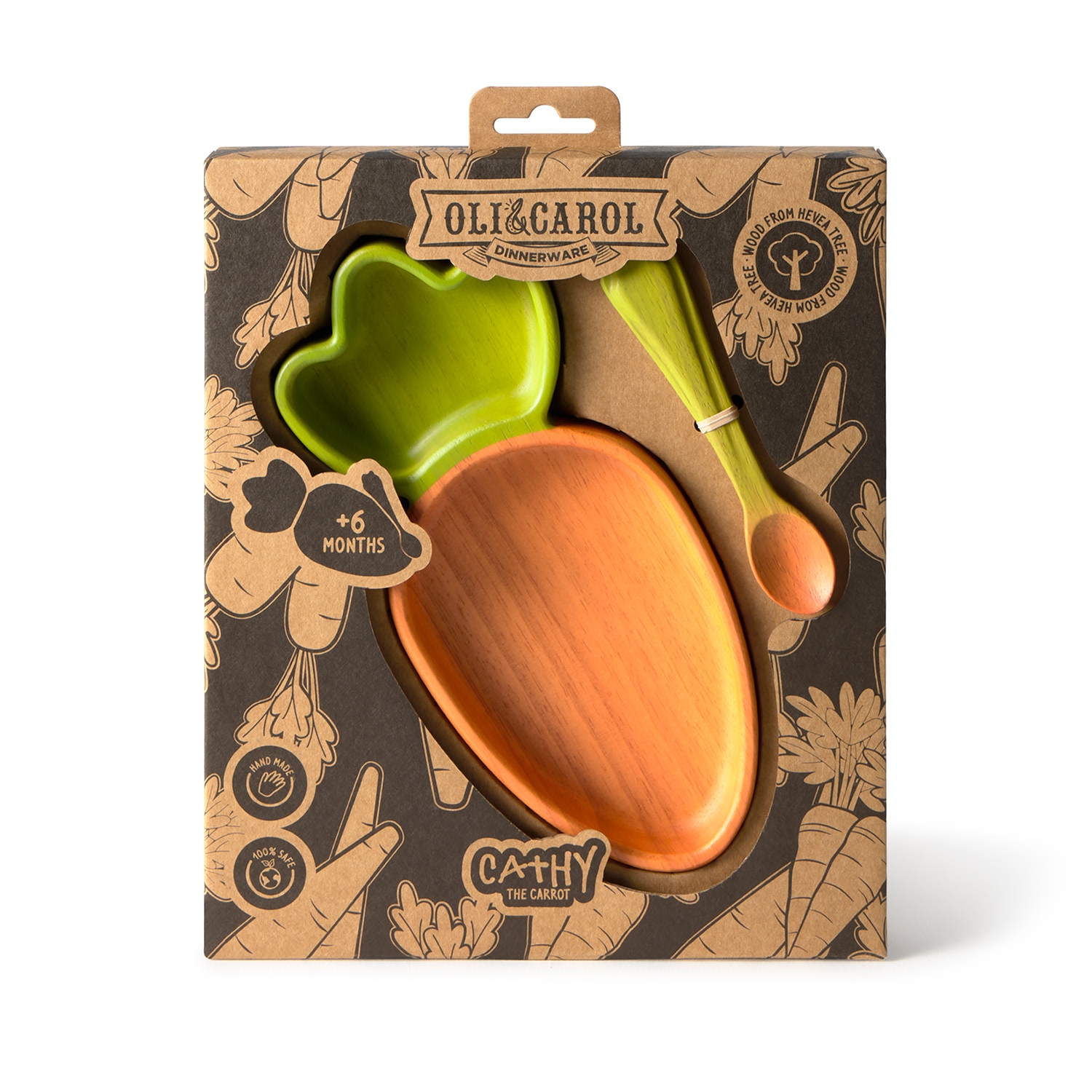 Cathy the Carrot Plate & Spoon Set-3