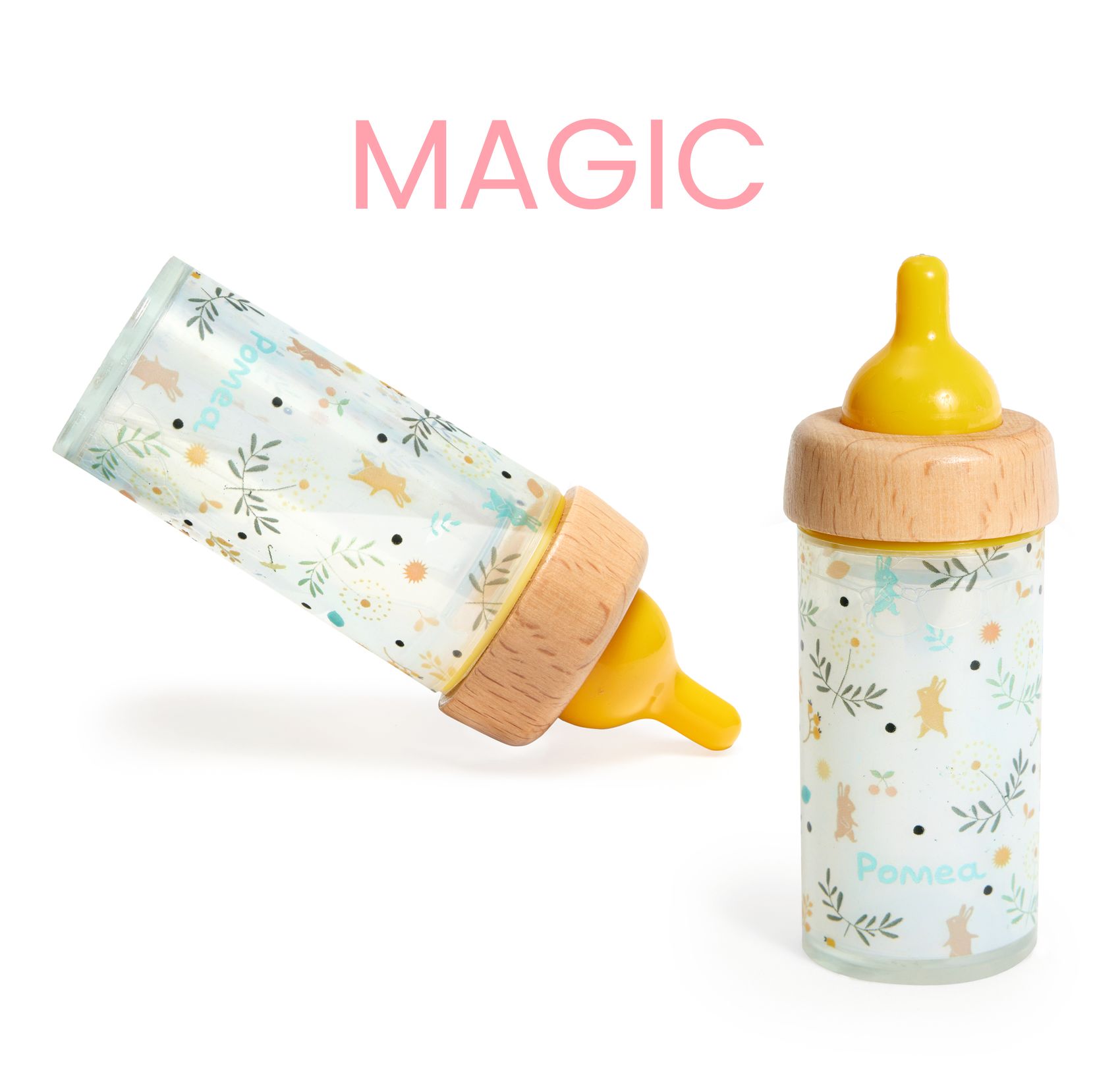 djeco Játékbaba kiegészítő, babaetetés - Varázs cumisüveg - Magic feeding bottle