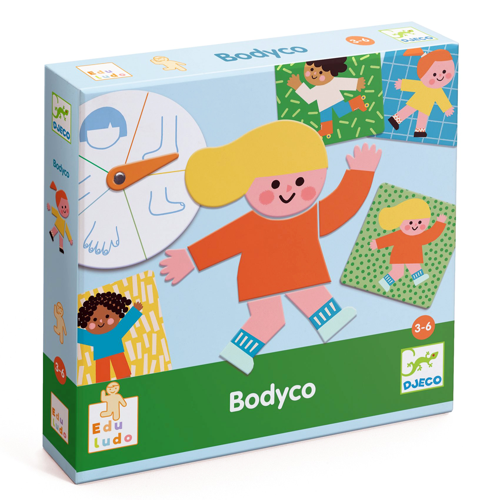 djeco Fejlesztő játék - Testrészek, bingó - Bodyco